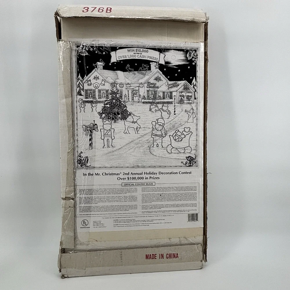 Vintage Mr. Christmas Mini Light Sculpture Peace 1993‎ 13x24 Indoor Outdoor